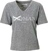 T-shirt dames - grijs - badman hunter - mt XS