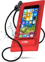 SBS Mobile Water case Smartphone up to 5,5" IPX6 Cert Red