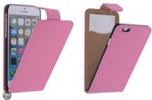 Roze Effen Classic Flipcase Hoesje iPhone 6