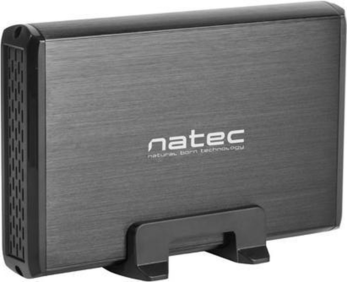 Natec Rhino - Externe Sata USB 3.0 HDD 3,5'' - Harddiskbehuizing - Zwart