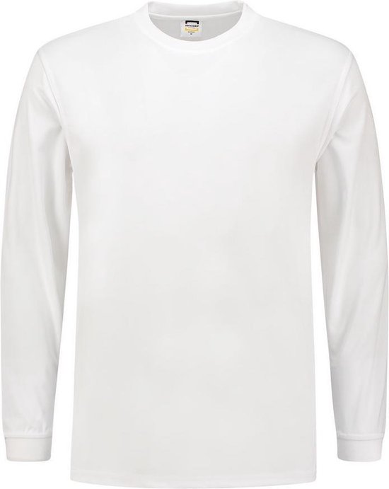 Tricorp 102005 T-Shirt UV Block Cooldry Lange Mouw - Wit - XS