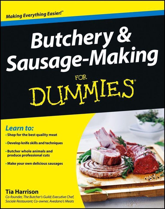 Butchery and Sausage-Making For Dummies - cover