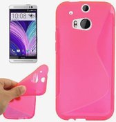 HTC One M8s Silicone Case s-style hoesje Roze
