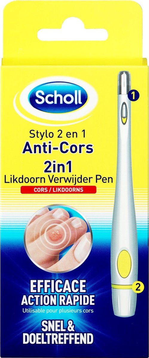 Scholl Likdoorn Verwijder Pen 2 in 1 - Likdoornverwijderaar | bol.com