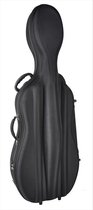 Cellokoffer Leonardo CC-144-BK 4/4 gevormd zacht schuimrubber zwart