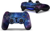PS4 dualshock Controller PlayStation sticker skin | Galaxy Blue purple