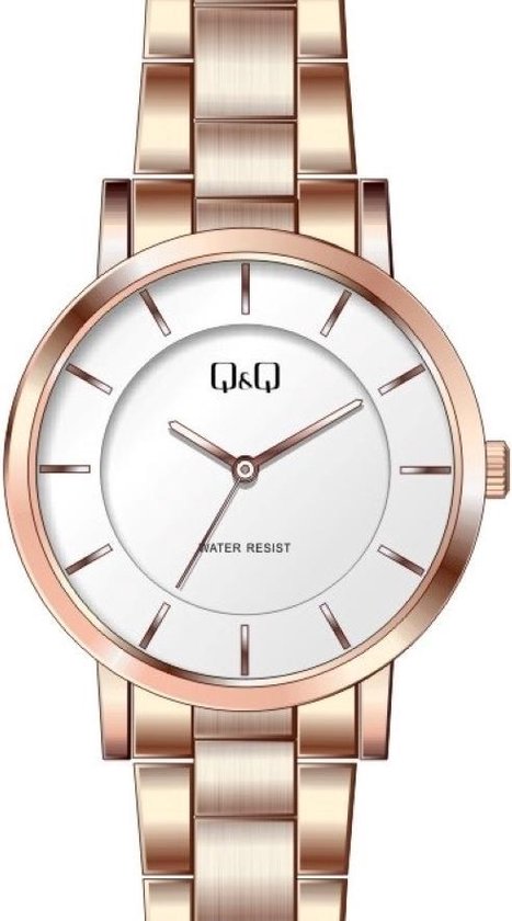 Mooi plat Rosékleurig Q\u0026Q dames horloge Q945J815 | bol.com