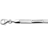 Armband zirkonia poli/mat 4,4 mm 19 cm