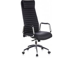 hjh office Aspera 20 - Bureaustoel - Nappaleder - Zwart