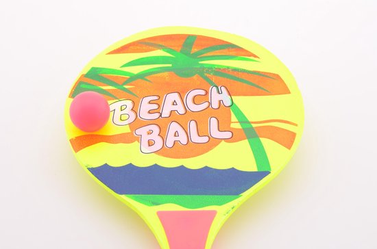 Beach ball set 2 bats 8 mm. - Johntoy