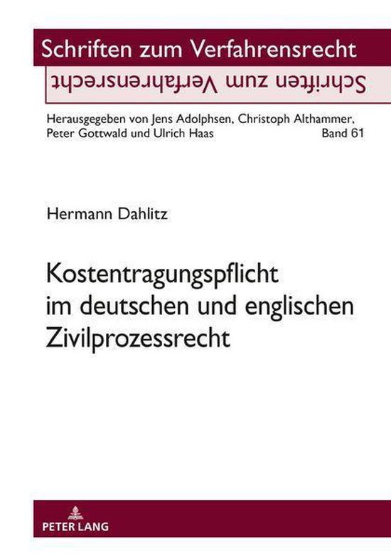 Schriften zum Verfahrensrecht 61 - Kostentragungspflicht im  ... - cover