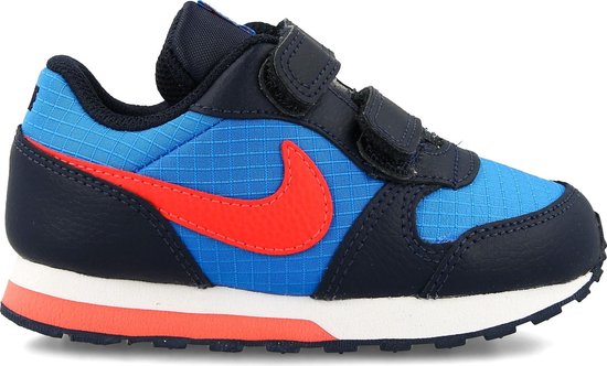 Nike MD Runner Sneakers - Maat 18.5 - Unisex - donker blauw/blauw/rood |  bol.com