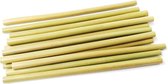 Bamboerietjes - Rietjes gemaakt van bamboe - Plastic alternatief - Bamboo straws - 10 stuks