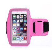 iPhone XR hoes Sport armband Hardloopband hoesje Roze