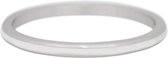 iXXXi Jewelry Vulring 2mm Line White zilverkleurig - maat 18