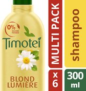 Timotei Timotei Shampoo Blond Lumière 0% Paraben 0% Colorant - 6x300 ml