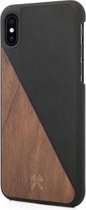 iPhone Xs Max hoesje - Woodcessories - Zwart - Hout