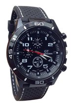 Hidzo Horloge GT Sport ø 40 mm - Wit - Inclusief horlogedoosje