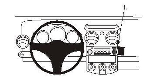 Brodit ProClip Mitsubishi Colt Bj. 05-08