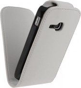 Xccess Leather Flip Case Samsung Galaxy Mini 2 S6500 White