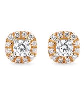 Orphelia OD-5028/1 - Oorstekers - 18 Karaat Goud Bicolor / Diamant 0.36 ct - 7 mm