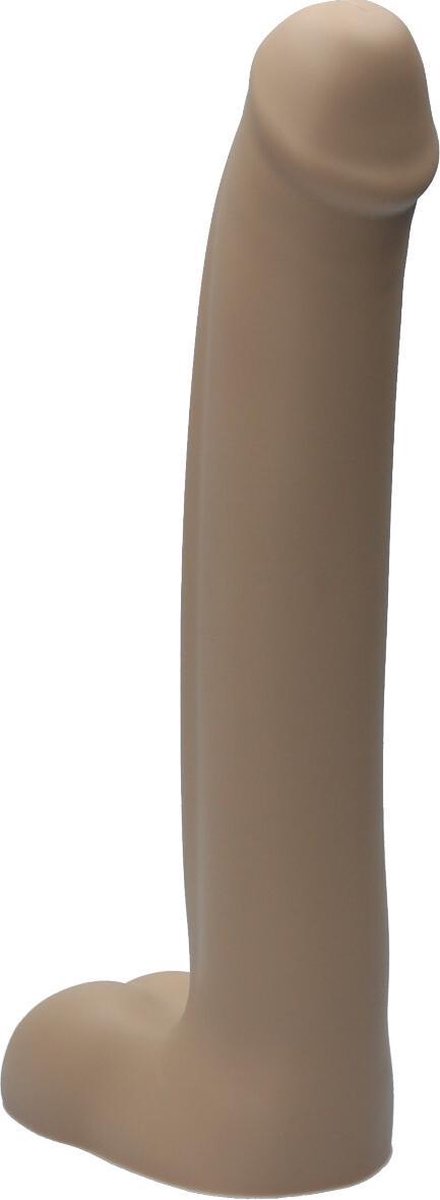 Goedkoopste Ylva & Dite - Hyperion - XXL Siliconen dildo met balzak - Made in Holland - beige Skin