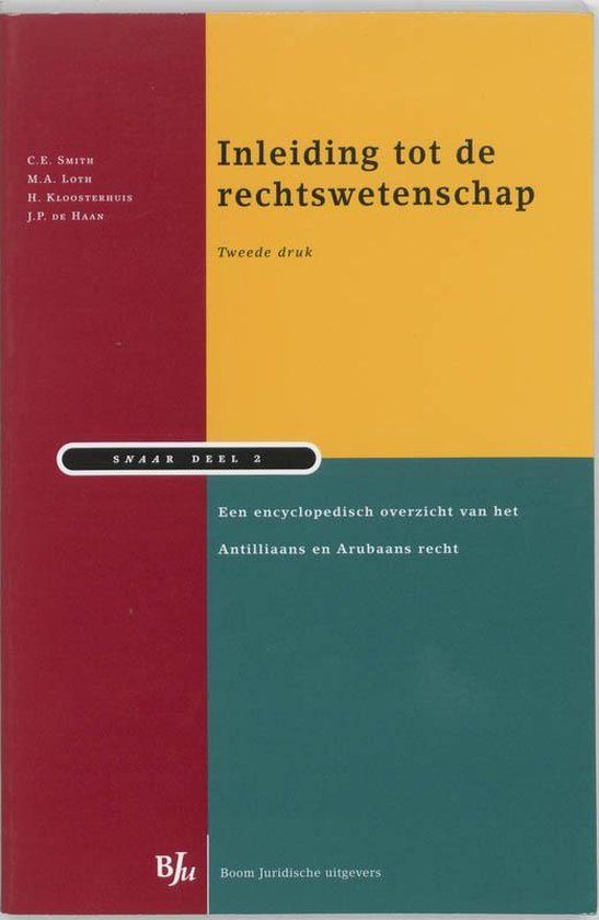 Cover van het boek 'Inleiding tot de rechtswetenschap / druk 2' van M.A. Loth en C.E. Smith