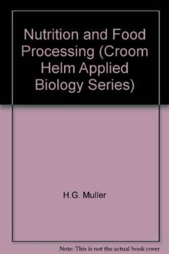 Nutrition and Food Processing, Muller 9780856645402 Boeken