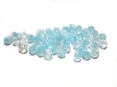 4 mm facetkraal babyblauw-kristal, 50 st