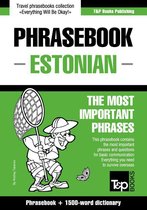 English-Estonian phrasebook and 1500-word dictionary