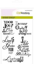 CraftEmotions Clearstamp Tekst - Lieve Groetjes van Mij