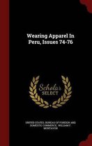 Wearing Apparel in Peru, Issues 74-76
