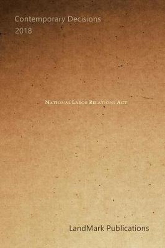 National Labor Relations Act - cover
