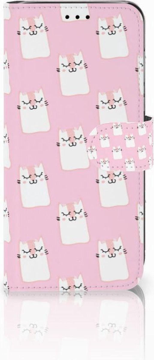 Book Case voor Huawei P20 Lite Telefoonhoesje met Pasjes Sleeping Cats