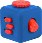Fidget Cube – Wriemel Kubus – Anti-Stress Speelgoed – Wriemel Stick – Blauw Rood
