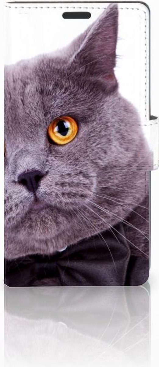 Sony Xperia Z3 Telefoonhoesje met Pasjes Kat
