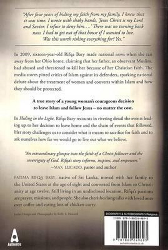 Hiding In The Light Why I Risked Everyth - cover