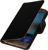 LELYCASE Zwart Samsung Galaxy A7 Lederen Booktype Telefoonhoesje