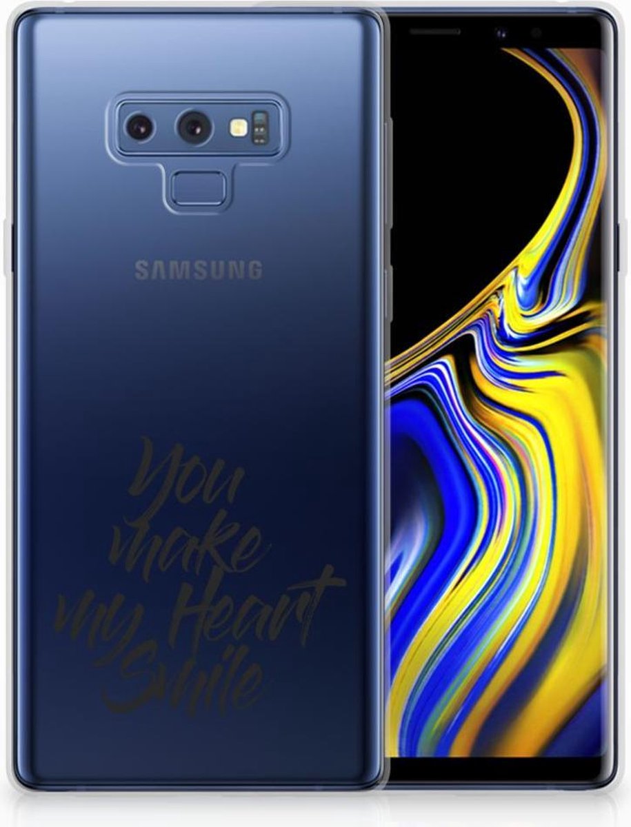 TPU Hoesje voor Samsung Galaxy Note 9 Siliconen hoesje met naam Heart Smile