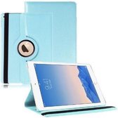 iPad Air 2 Hoes Cover Multi-stand Case 360 graden draaibare Beschermhoes licht blauw