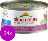 Almo Nature  Natvoer voor Katten - HFC Jelly - 24 x 70g - Zeebrasem met Aardappel - 24 x 70 gram