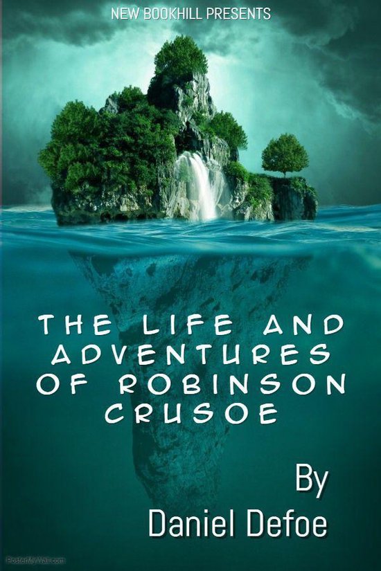 Omslag van New BookHill Classics - The Life and Adventures Of Robinson Crusoe