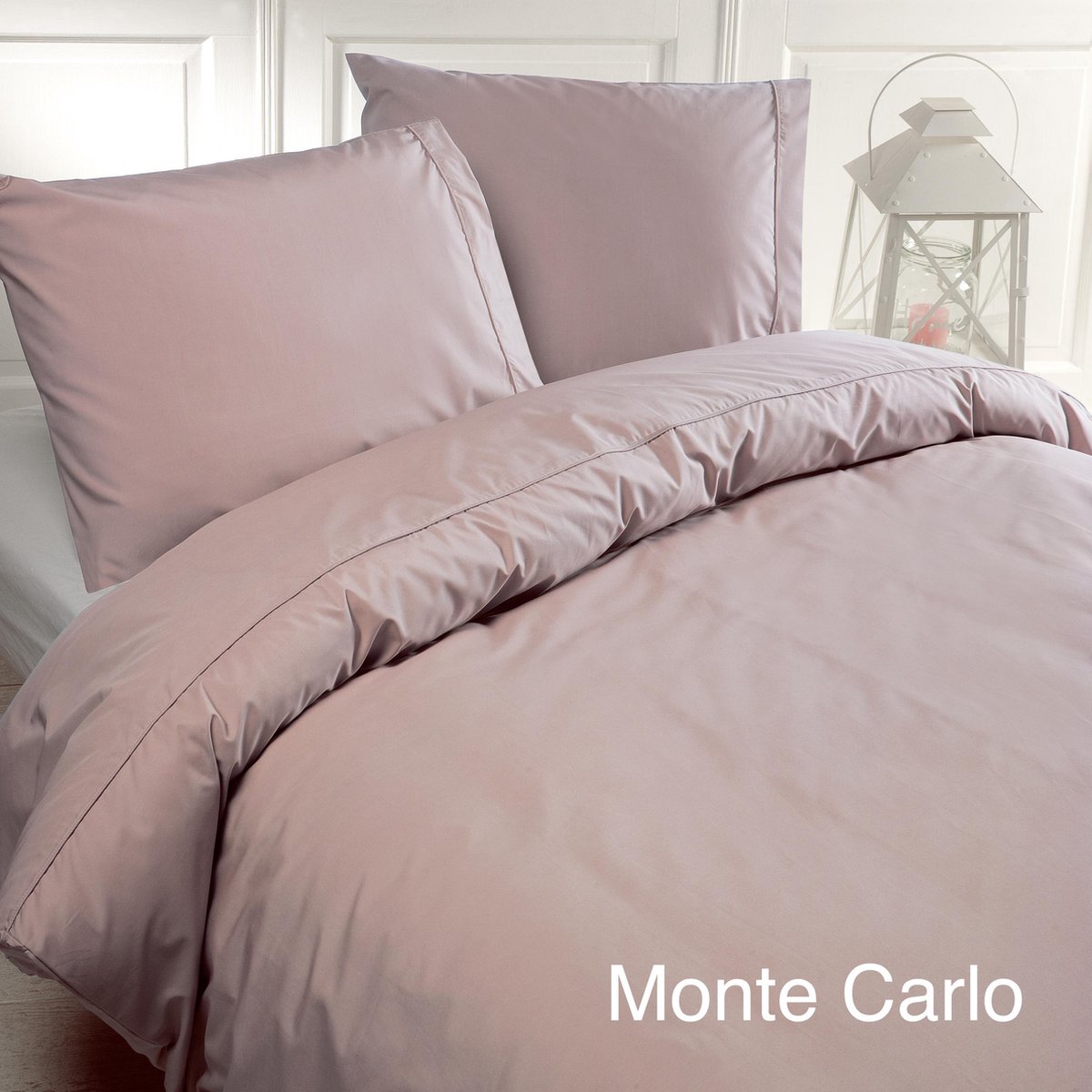 Papillon Monte Carlo - Dekbedovertrek - tweepersoons - 200x200/220 cm + 2 kussenslopen 60x70 cm - Roze