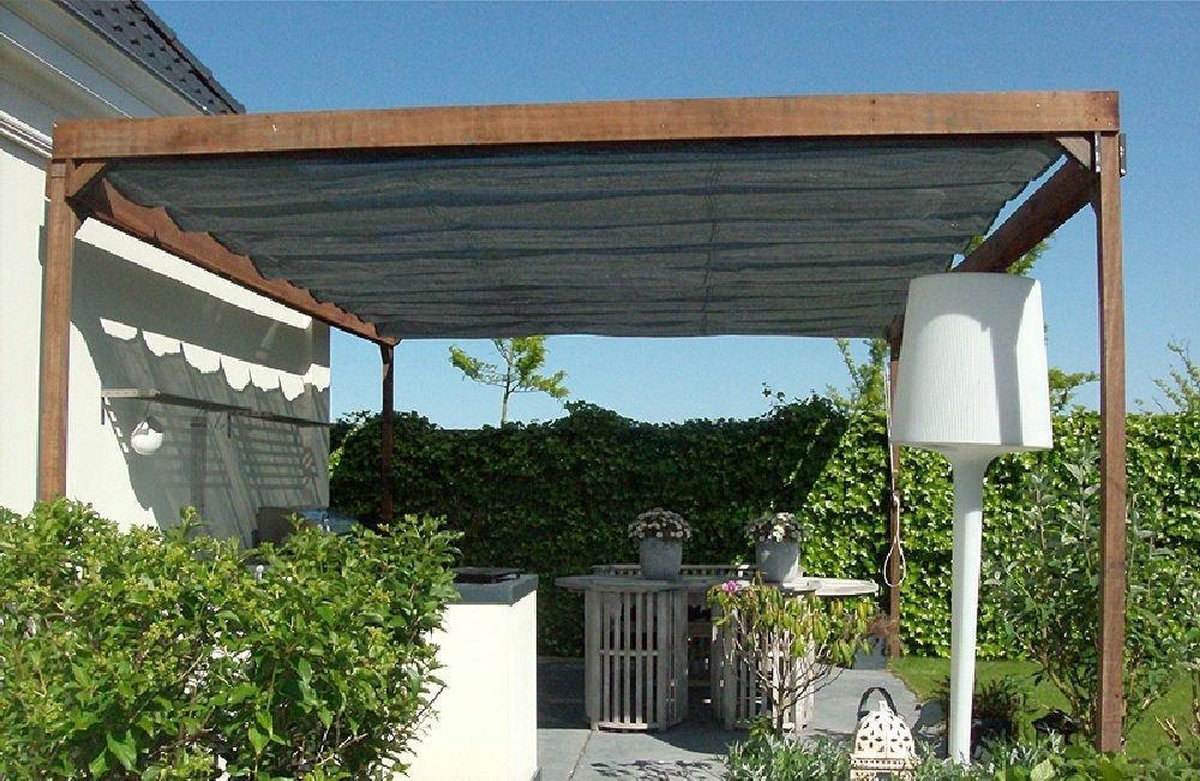 Nesling Voile d'ombrage rétractable, B290xL400cm, Anthracite