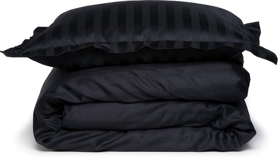 Damai Linea - Dekbedovertrek - 200x200/220 cm - Tweepersoons - Zwart van Damai — afbeelding 5
