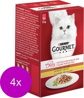 Gourmet Mon Petit Gevogelte - Kattenvoer - 4 x (6x50 g)