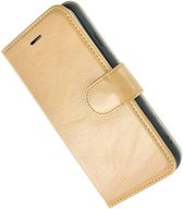 Samsung Galaxy S8 Plus hoesje - Bookcase - Portemonnee Hoes Echt leer Wallet case Effen Camelbruin