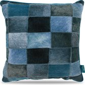 Intimo Patchwork - Sierkussen - 45x45 - Blauw