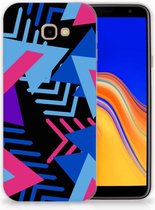 TPU Siliconen backcover Geschikt voor Samsung Galaxy J4 Plus (2018) Design Funky Triangle
