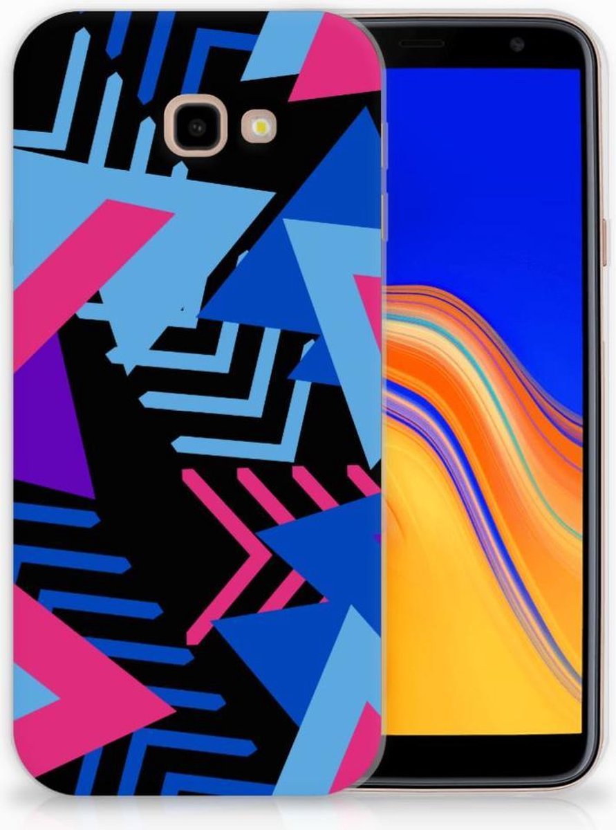 Samsung Galaxy J4 Plus (2018) TPU Hoesje Funky Triangle